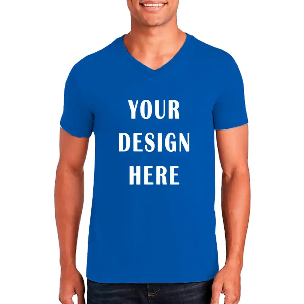 Customizable Men’s Unisex V-Neck T-shirt