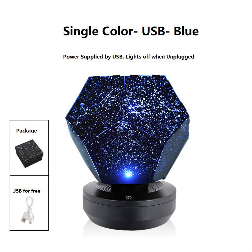 Starry Sky Projector Light - Romantic Design, No Power Needed