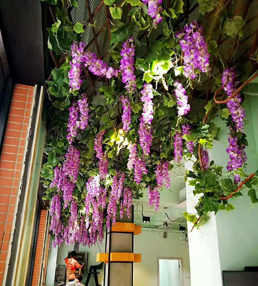 110CM Artificial Wisteria Flower Vine Decoration