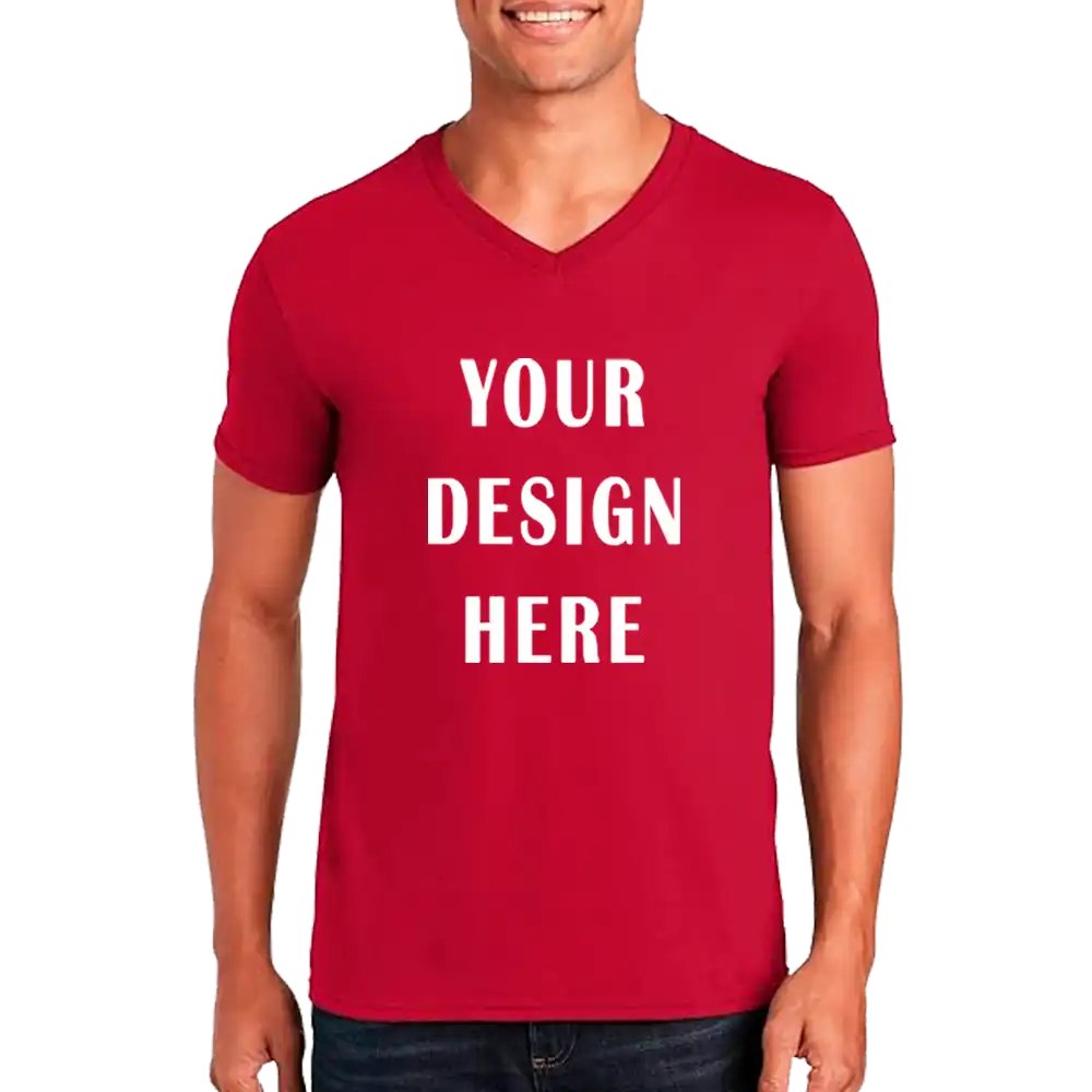 Customizable Men’s Unisex V-Neck T-shirt