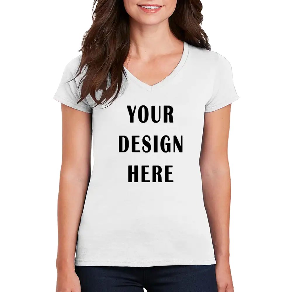 Customizable Women’s V-Neck T-Shirt