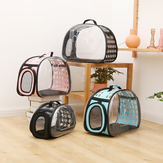 Foldable PVC Space Capsule Cat Carrier Bag
