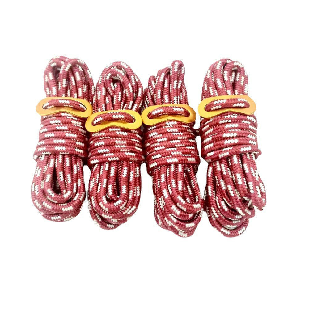 5mm Reflective Windproof Tent Rope - 4m Length