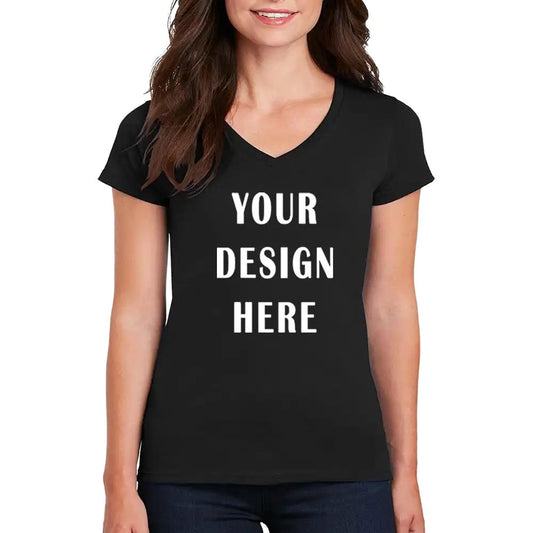 Customizable Women’s V-Neck T-Shirt