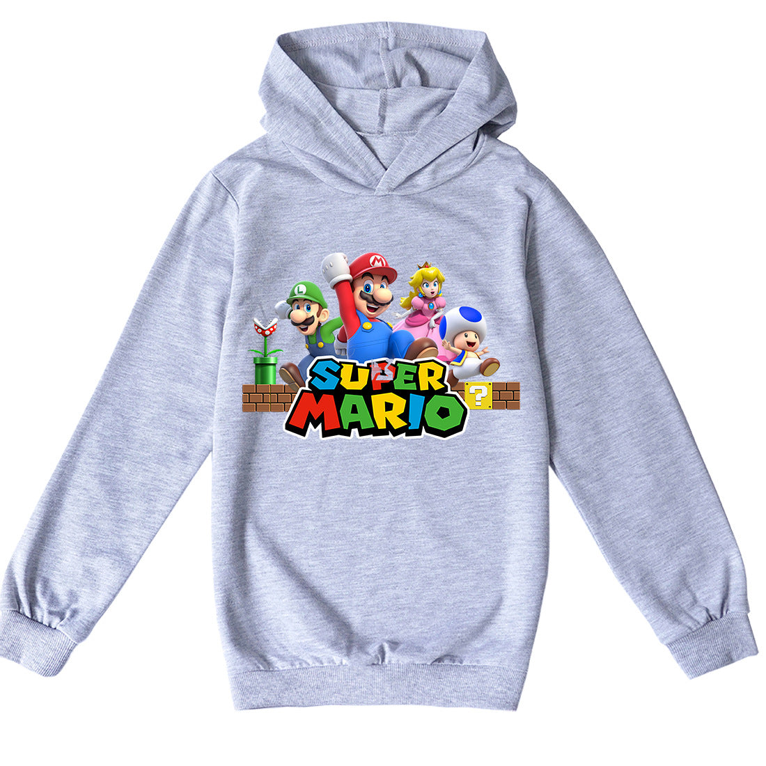 Super Mario Cartoon Hoodie for Kids (Style W1285)