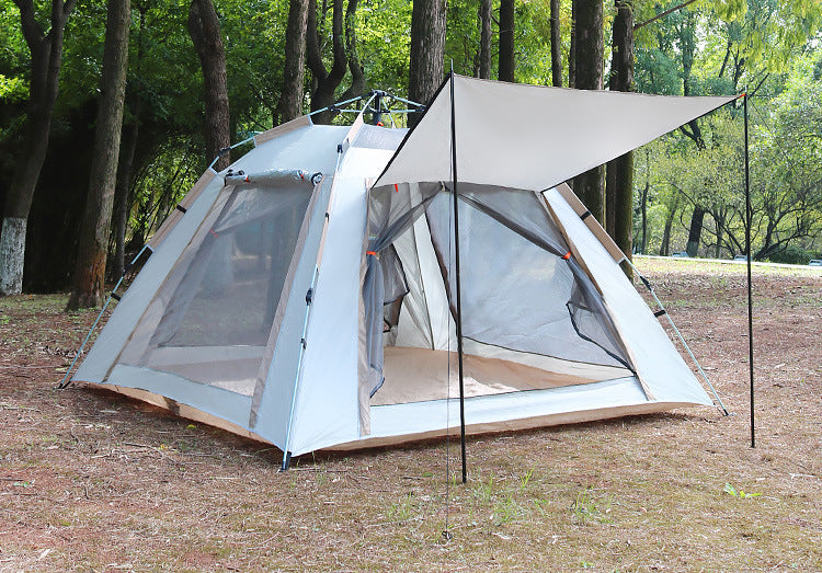 Automatic 3-4 Person Beach Camping Tent, Waterproof