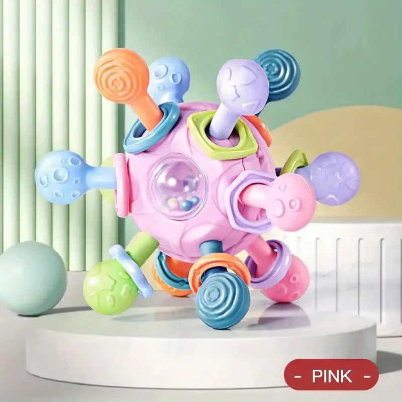 Manhattan Ball Rotating Rattle Silicone Grabbing Toy