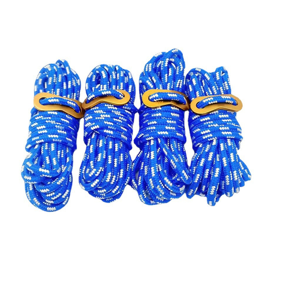 5mm Reflective Windproof Tent Rope - 4m Length