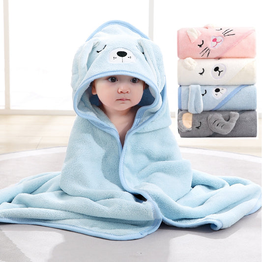 Soft Coral Fleece Newborn Wrap Blanket for Infants