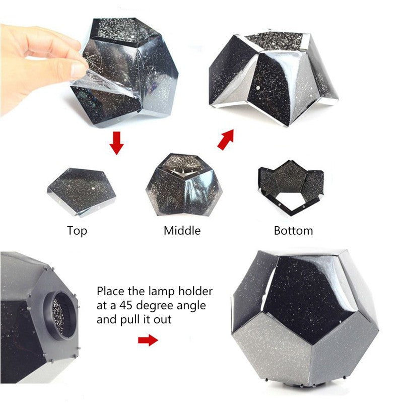 Starry Sky Projector Light - Romantic Design, No Power Needed