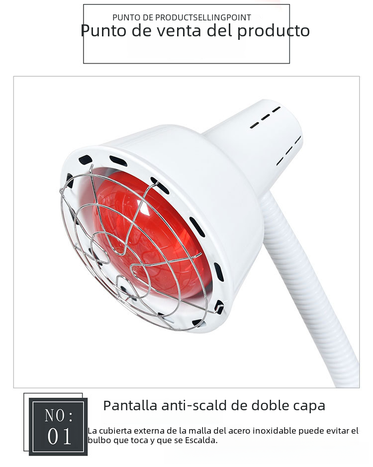 Infrared Therapy Red Light Heating Lamp for Wellness