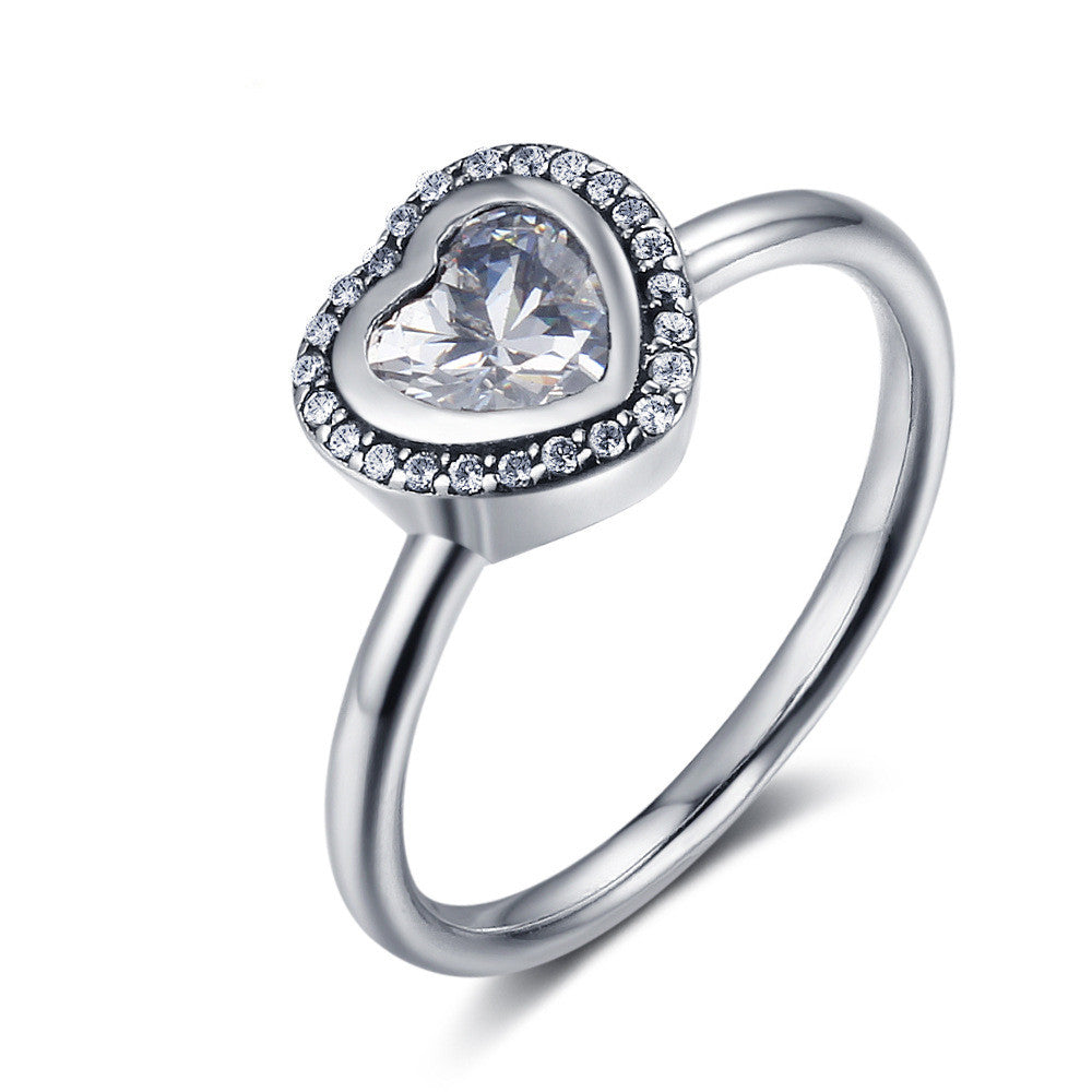 S925 Sterling Silver Love Ring - PA7135