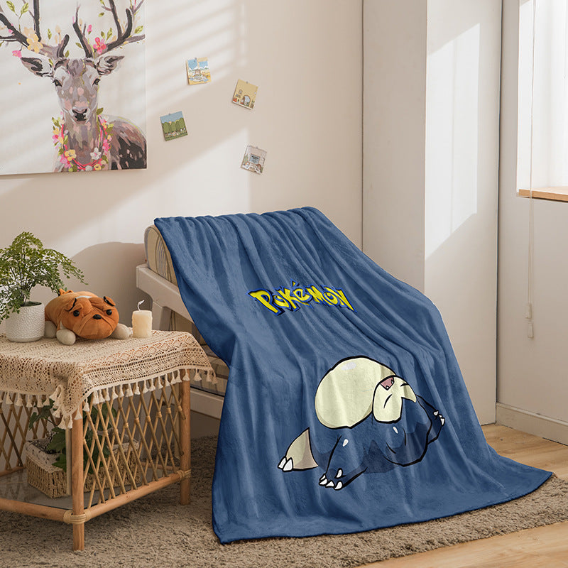 Pikachu Double-Sided Fleece Blanket with Digital Print