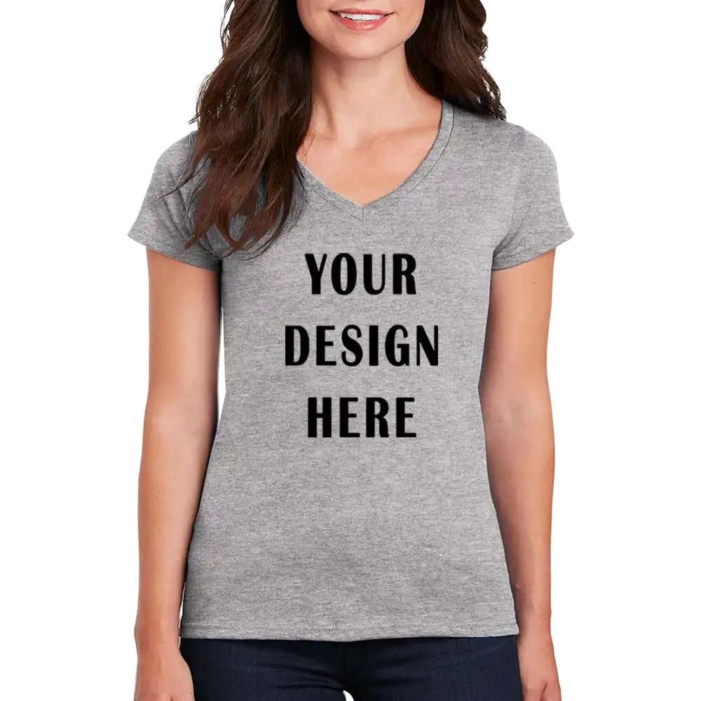 Customizable Women’s V-Neck T-Shirt
