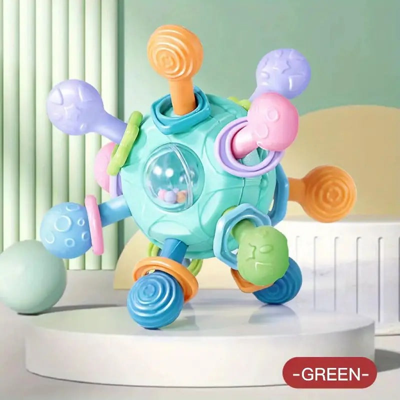 Manhattan Ball Rotating Rattle Silicone Grabbing Toy