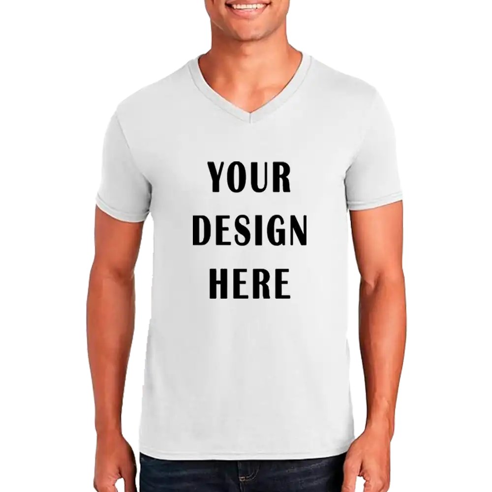 Customizable Men’s Unisex V-Neck T-shirt