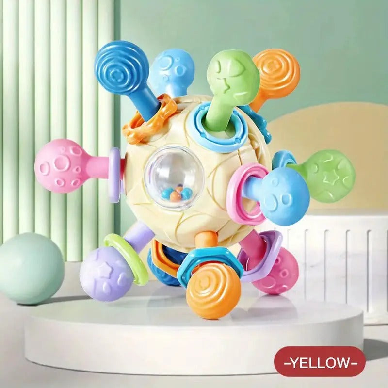 Manhattan Ball Rotating Rattle Silicone Grabbing Toy