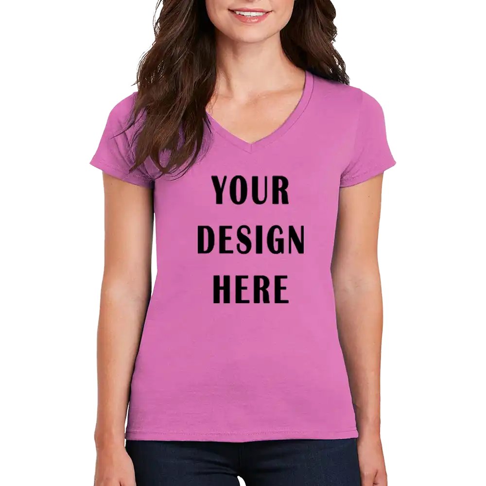 Customizable Women’s V-Neck T-Shirt