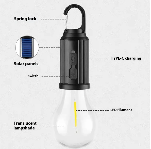 Solar-Powered Camping Light & Mosquito Killer