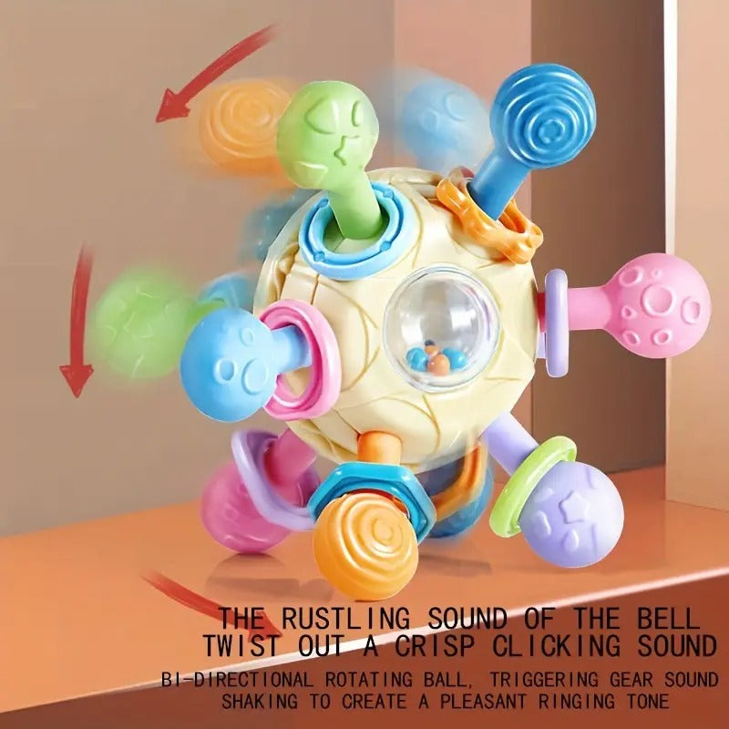 Manhattan Ball Rotating Rattle Silicone Grabbing Toy