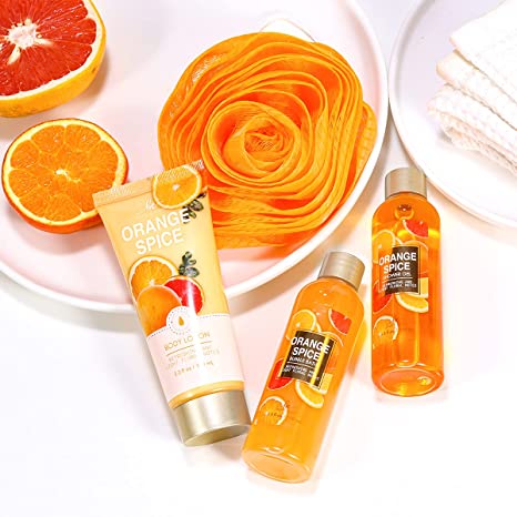 Body &amp; Earth Orange Spice 4 Pieces Gift Set
