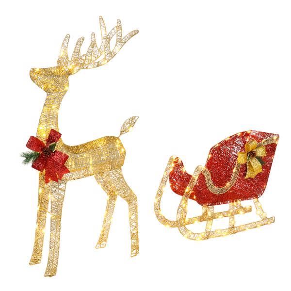Courtyard Elk Christmas Decoration 74x20x120cm 3000V 360W
