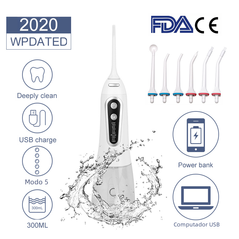 Portable Ultrasonic Water Flosser for Dental Care