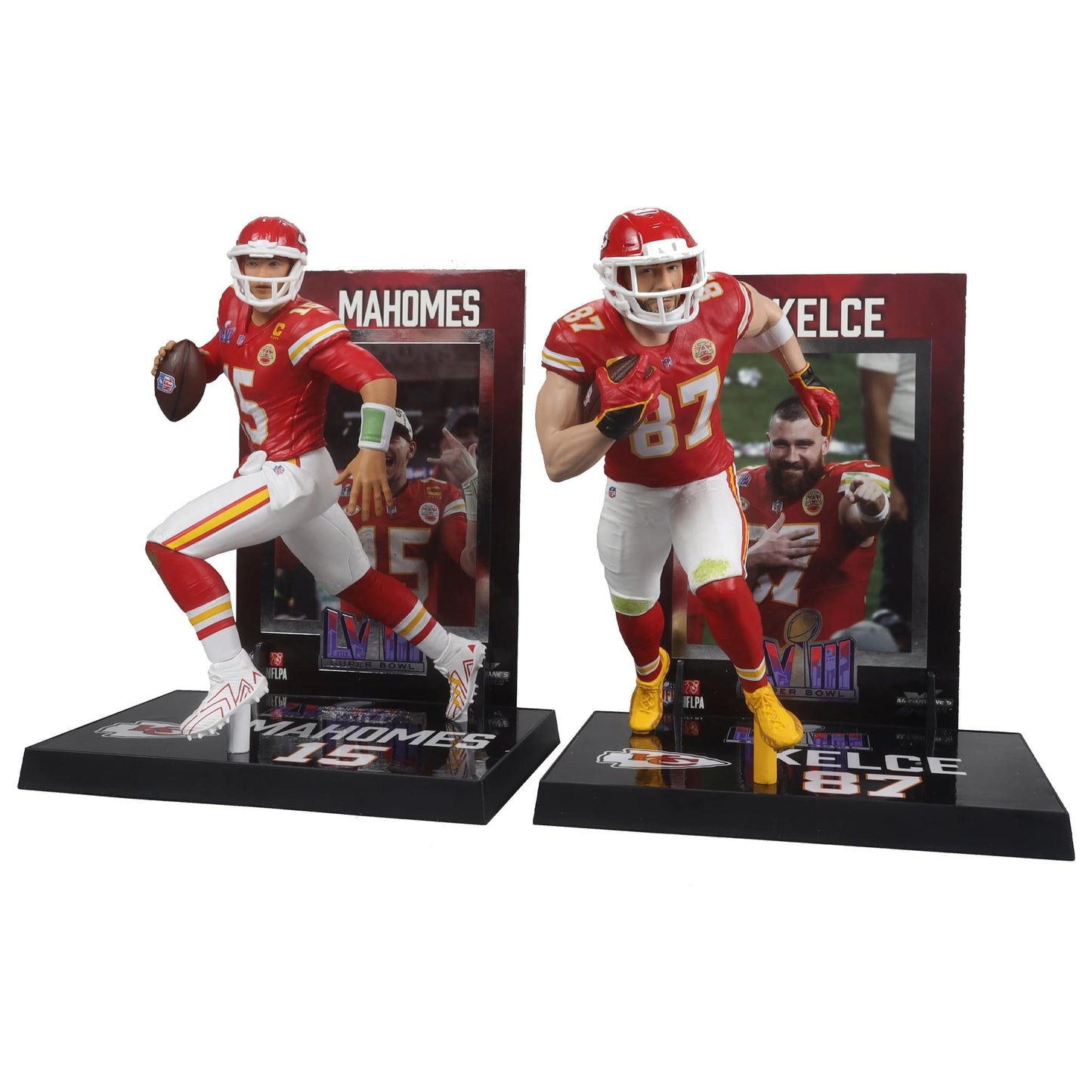 McFarlane Travis Kelce/Patrick Mahomes (Chiefs) NFL 7" Figure 2-Pack