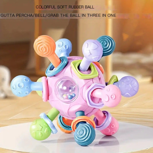Manhattan Ball Rotating Rattle Silicone Grabbing Toy
