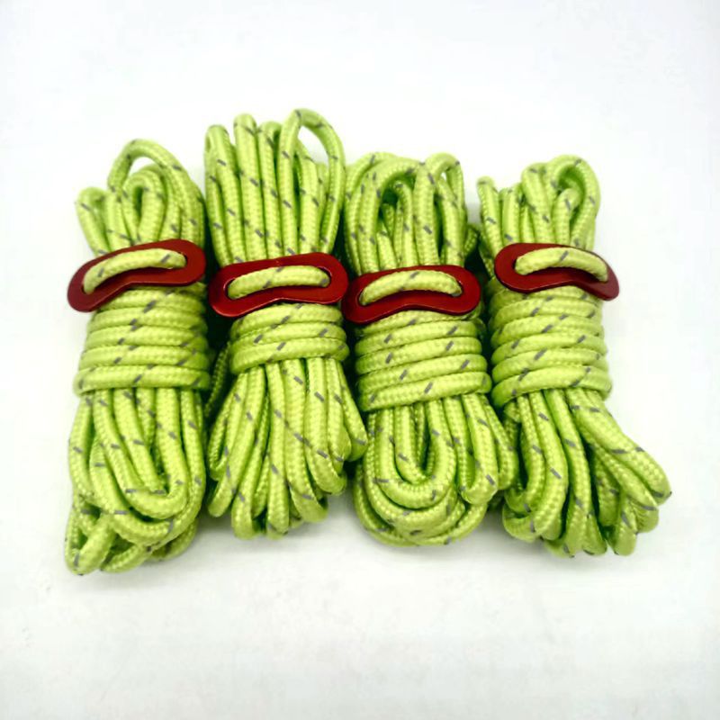 5mm Reflective Windproof Tent Rope - 4m Length