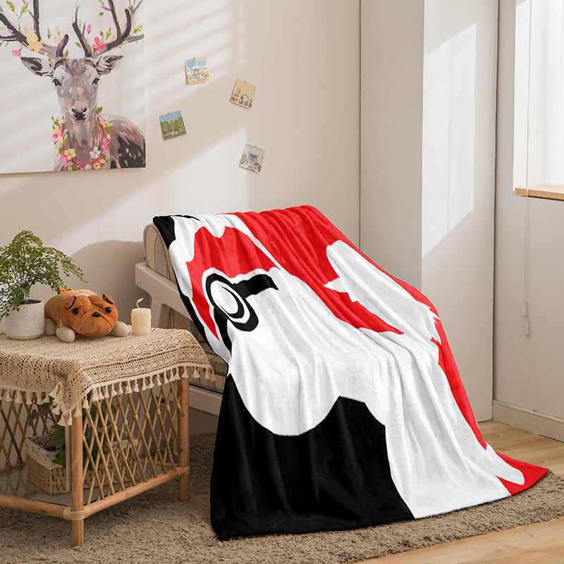 Pikachu Double-Sided Fleece Blanket with Digital Print