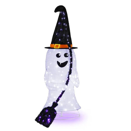 4ft Ghost Lighted Outdoor Halloween Decorations