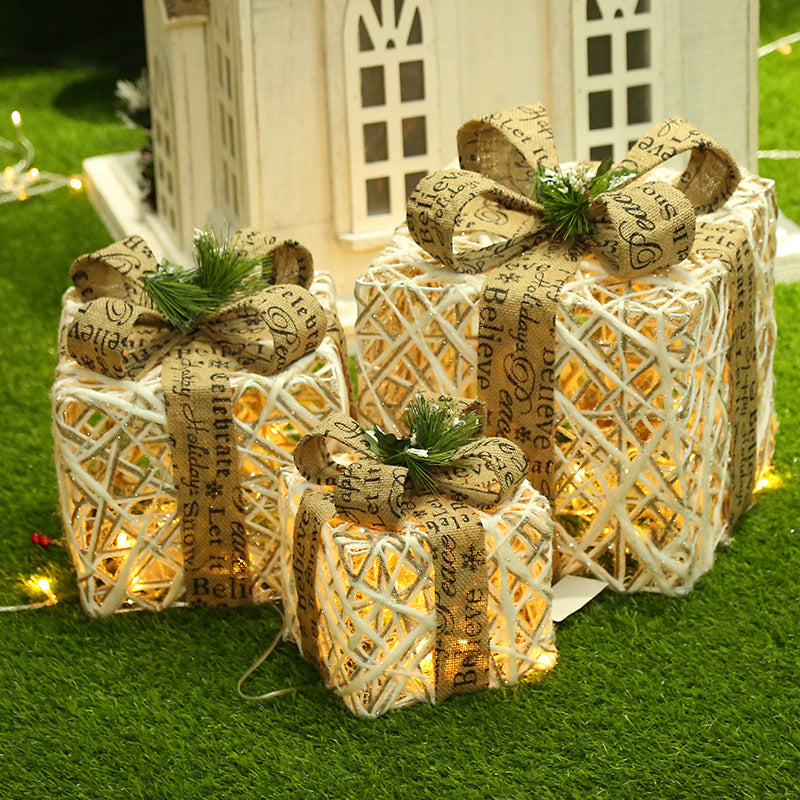 Decorative Gift Box for Christmas Store Displays