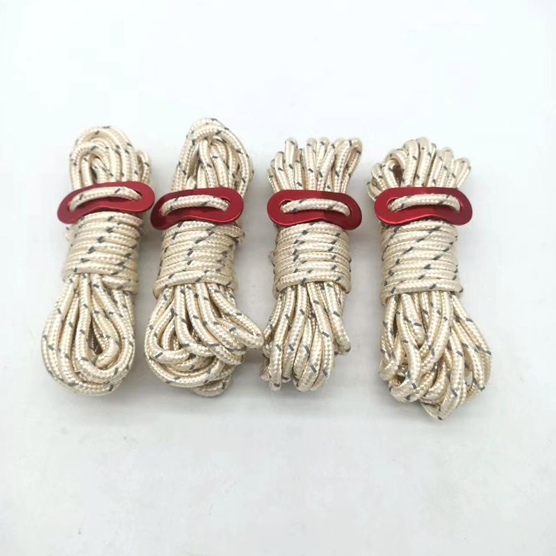 5mm Reflective Windproof Tent Rope - 4m Length