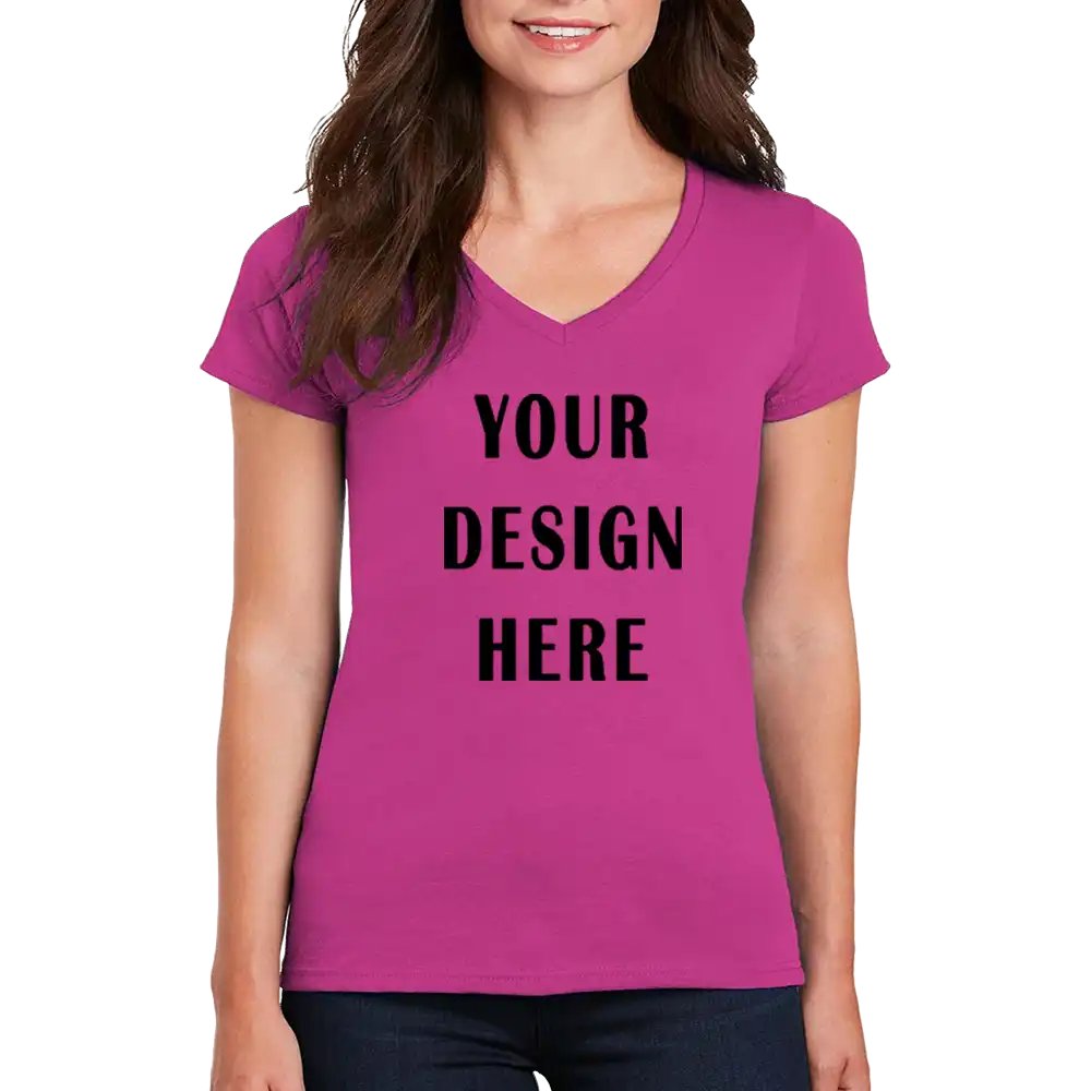 Customizable Women’s V-Neck T-Shirt