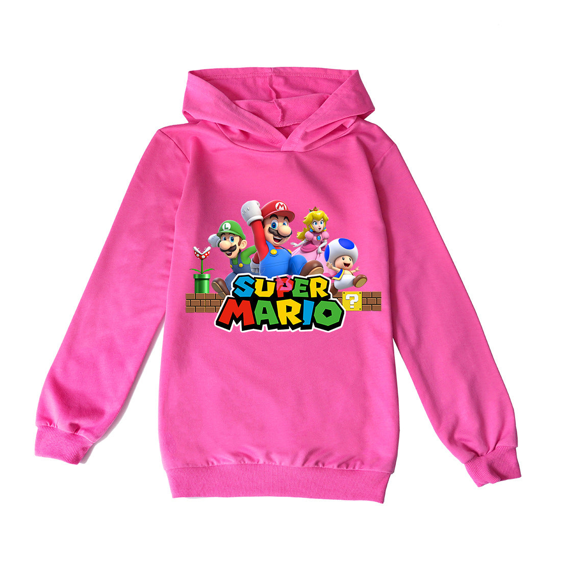 Super Mario Cartoon Hoodie for Kids (Style W1285)