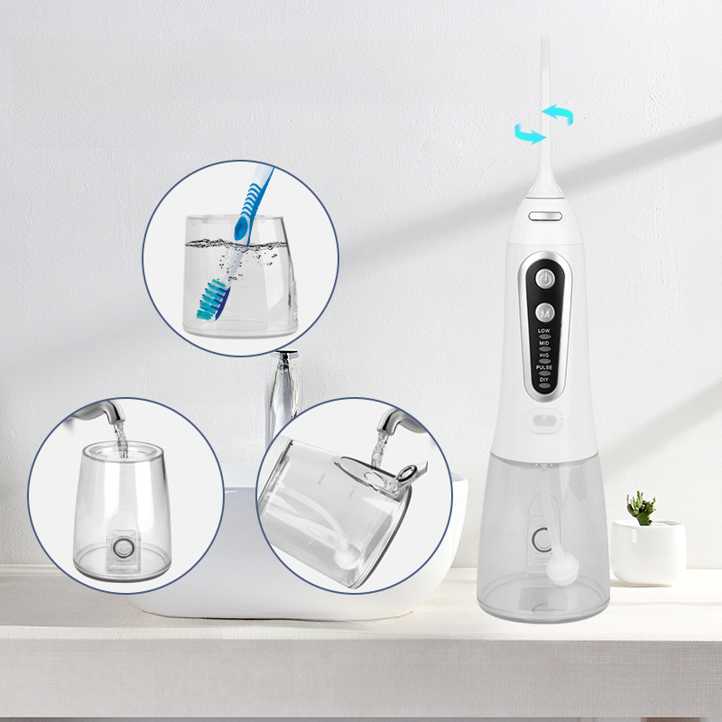 Portable Ultrasonic Water Flosser for Dental Care