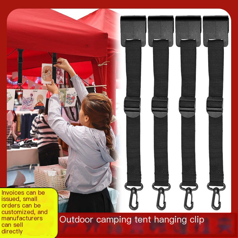 Outdoor Camping Tent Clip with Lantern and Hooks