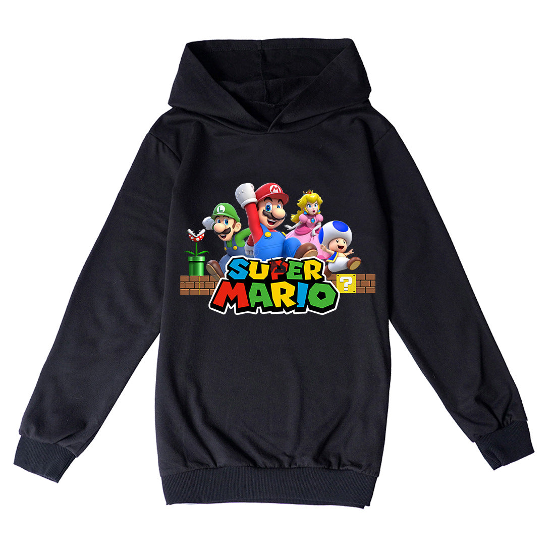 Super Mario Cartoon Hoodie for Kids (Style W1285)