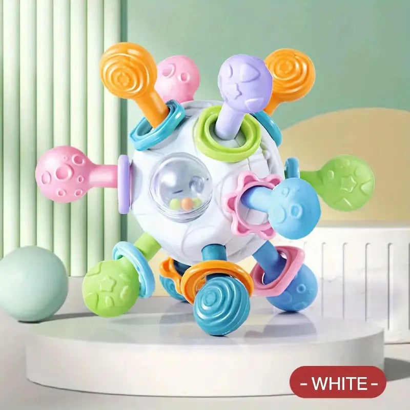 Manhattan Ball Rotating Rattle Silicone Grabbing Toy