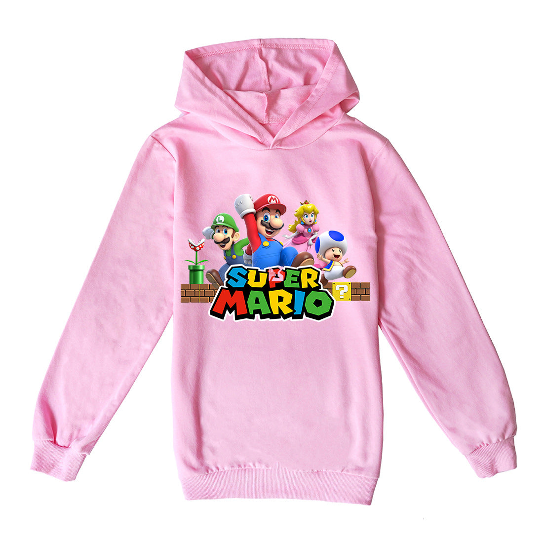 Super Mario Cartoon Hoodie for Kids (Style W1285)