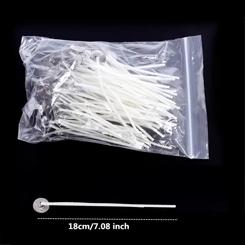 100pcs Pre-Waxed Natural Cotton Candle Wicks