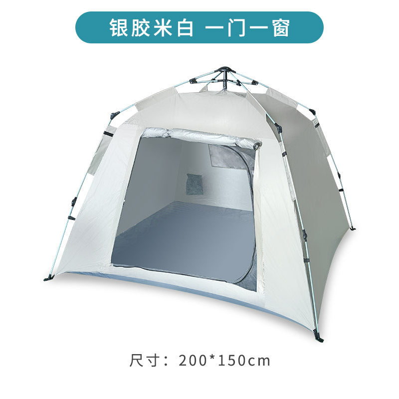 Automatic 3-4 Person Beach Camping Tent, Waterproof