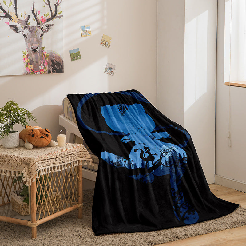 Pikachu Double-Sided Fleece Blanket with Digital Print