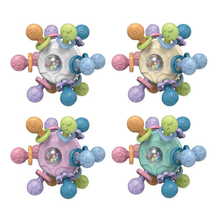 Manhattan Ball Rotating Rattle Silicone Grabbing Toy