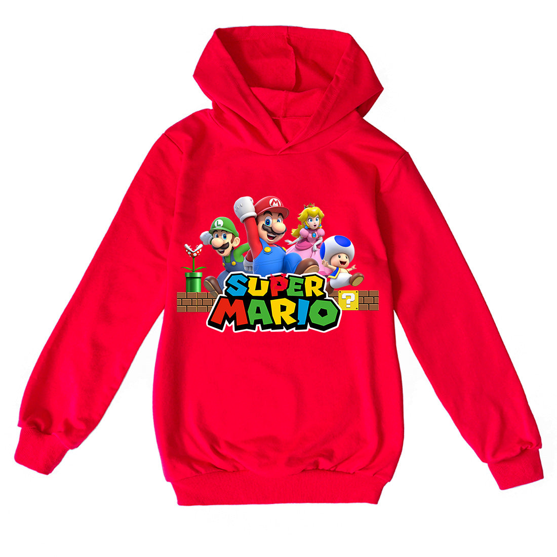 Super Mario Cartoon Hoodie for Kids (Style W1285)
