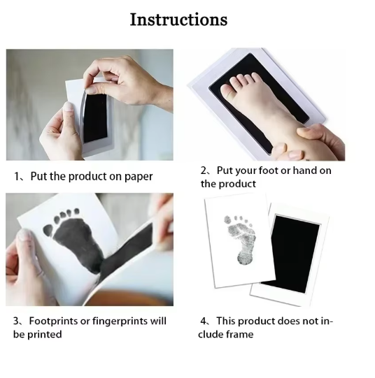 Infant And Child Footprint Printing Platform