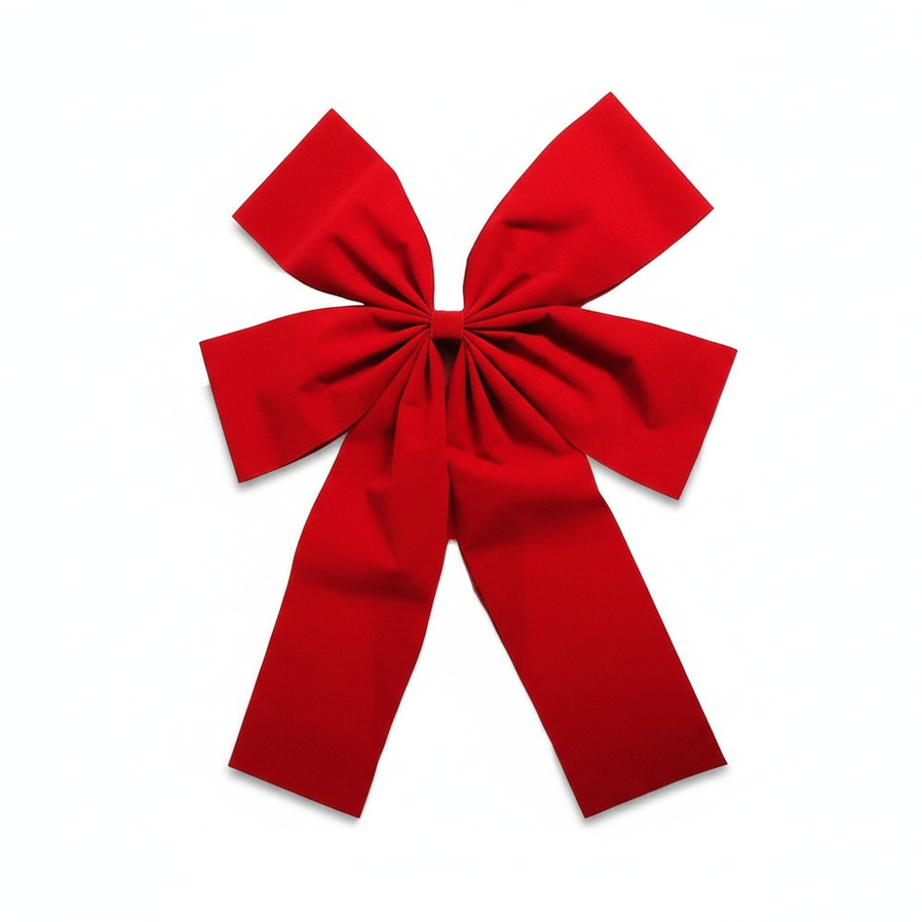 JADEKA Christmas Door Hanging Bow Ribbon on white background